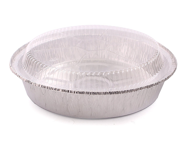 round aluminum foil pie pans with plastic lids