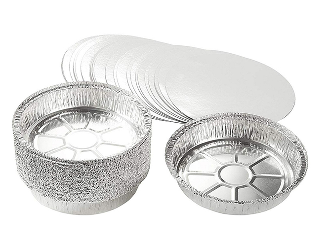 round foil containers aluminum foil tray with paper lids
